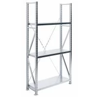 Металлический стеллаж Практик MS U 2000x1000x400/3 усиленный