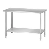 Стол производственный СПРн «Norma Zn» 600x600 (полка сплошная, ножка угловая)