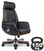 Кресло руководителя Byron YS1505A (натуральная кожа черная)