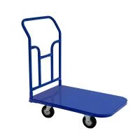 Тележка платформенная ТПТ (г/п 400 кг, 900x600 мм, колёса чёрная резина 160 мм)